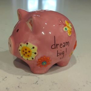 Cute ceramic piggy bank